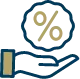 Competitive Financing Rates Icon